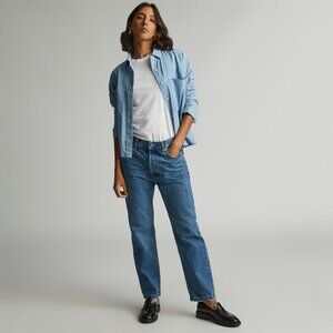 Everlane The Relaxed Straight Fit Jean Blue  - Size 27